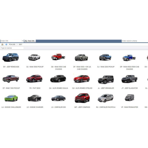 Установка FCA EPC 2022: Каталог запчастей Chrysler, Fiat, Dodge, Jeep, Alfa Romeo