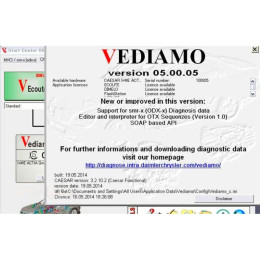 Начальный видео курс по работе с программой Vediamo — инженерное меню для Mercedes Star Diagnosis