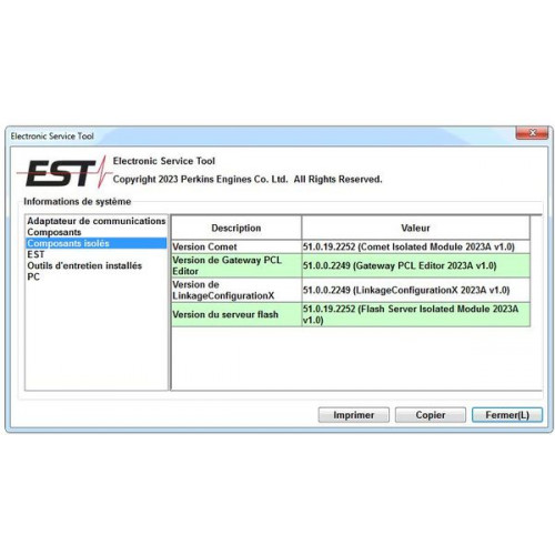 Установка программы Perkins Electronic Service Tool (EST) с FPKG 2025