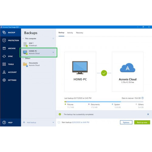 Установка Acronis образа