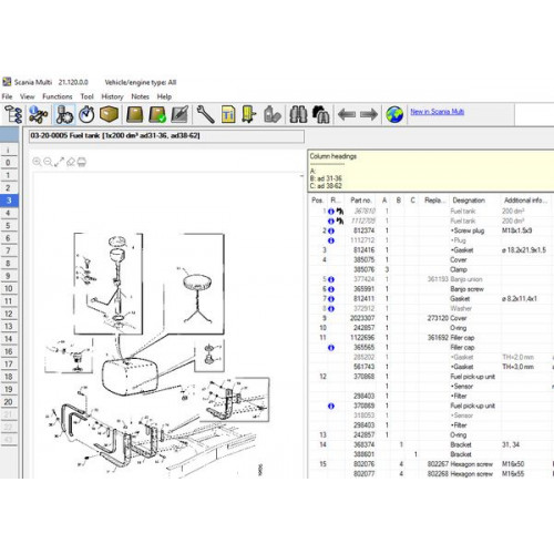 Установка программы Scania Multi 2022 каталог запчастей, руководств по ремонту, электросхемы Сканиа