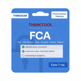 SGW доступ на 12 месяцев через Thinkcar: Адаптация, кодирование блоков, удаление ошибок на Alfa Romeo, Chrysler, Dodge, Fiat, Jeep, Maserati