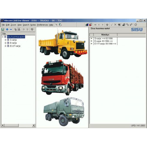 Установка каталога запчастей SISU Trucks EPC 2003