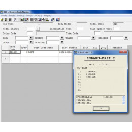 Установка программы Subaru Fast 2 (Europe или USA) 2018 каталог автозапчастей для автомобилей Субару