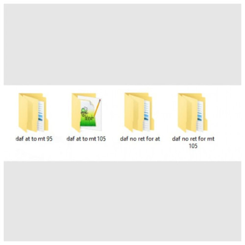 Набор конфигурационных файлов DAF XF 95, XF 105