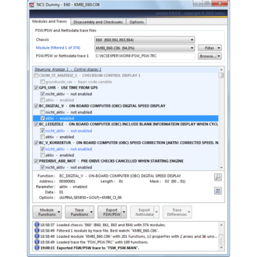 Установка программы BMW NCS Dummy (при наличии ПО INPA)