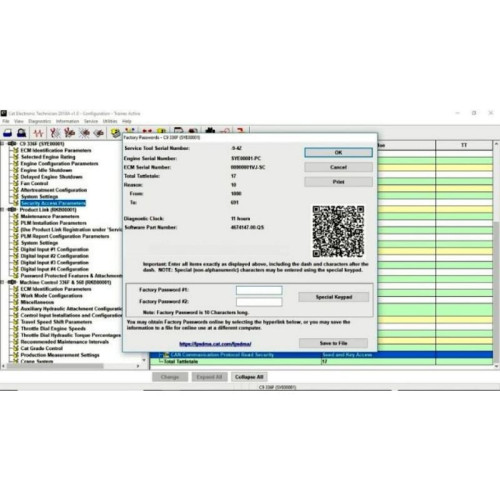Установка программы для сброса настроек Caterpillar CAT Customer Password Recovery