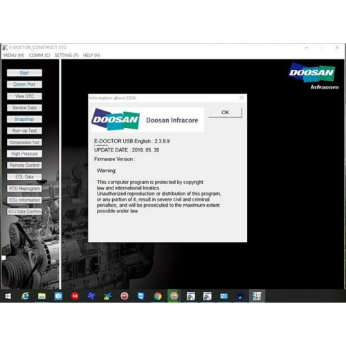 Установка программы Doosan eDoctor Engine Diagnostic EDIA 2017