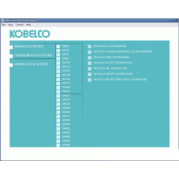 Установка программы Kobelco Repair Hydraulic Excavators