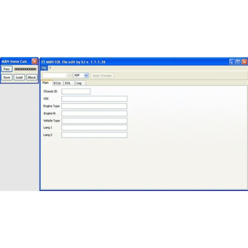 Установка программы MAN Offline Programming (MAN EOL Flash File Editor + MAN Immo Calculator) 