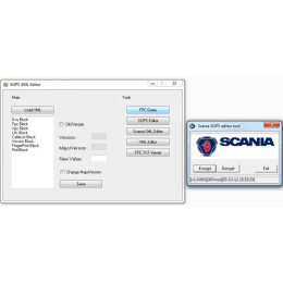 Установка программы Scania SOPS + Parametr list