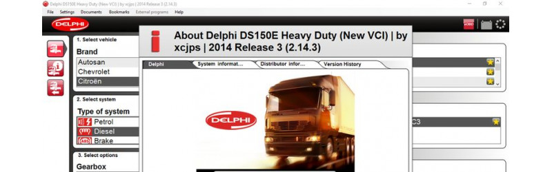 Delphi DS150E 2013 release 2 (2013.2.1) Heavy Duty Vehicles